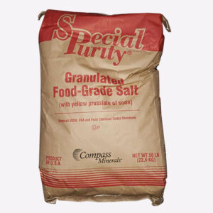 Special Purity® Granulated Salt - Food Grade 50 LB